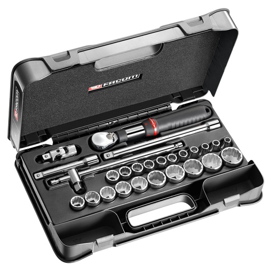 1/2 in.MBOX Extendable Pear-Head Ratchet Socket Set (26 pc.)