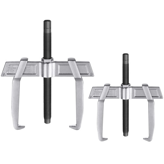 Facom U232J2PB two-jaw puller set, silver metal, front angle on white background.