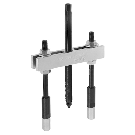Facom U_23K1A two-arm gear puller, silver and black finish, front angle on white background.