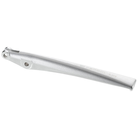 Facom U_27D silver extension bar for socket wrenches, photography, angled view on white background.
