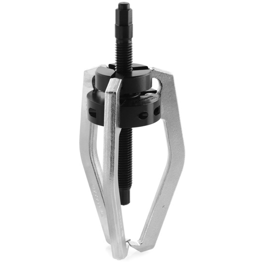 Facom U_302 gear puller with two silver arms and black central screw, front angle on white background.