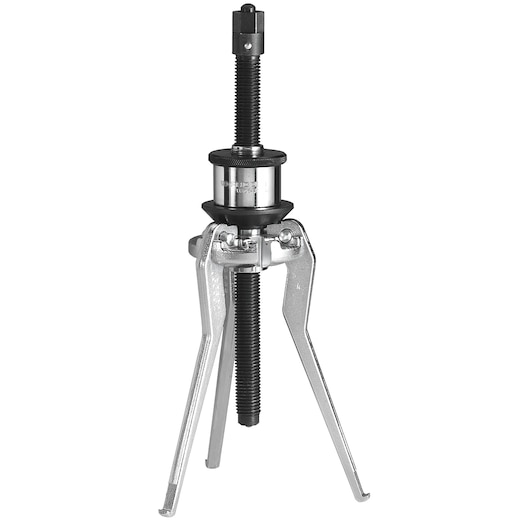 Facom U_306A130N three-jaw bearing puller tool, metal construction on white background, front angle.