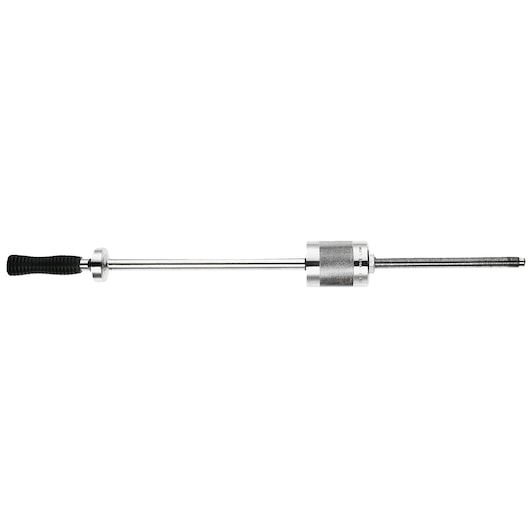 Facom U_306M slide hammer puller tool, silver metal body with black grip, side angle on white background.
