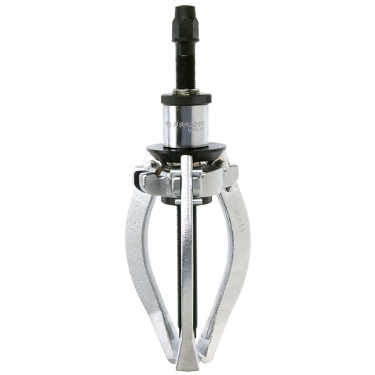 Facom U_310-170 three-jaw gear puller, silver metal, front angle photo on white background.