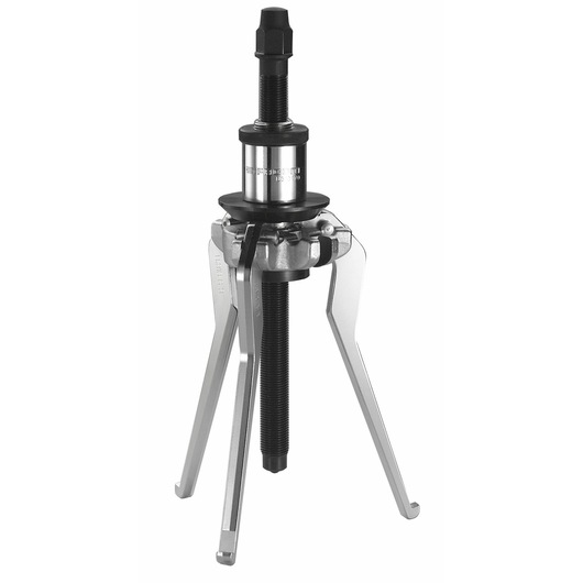 Facom U_310-230N three-jaw puller tool, silver and black, front angle on white background.