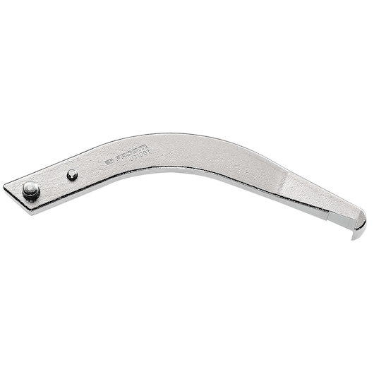 Facom U310G1 curved metal spanner photographed from the side on a white background.