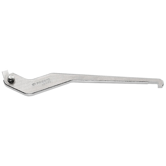 Facom U310G3 chrome hook spanner tool side view on white background.