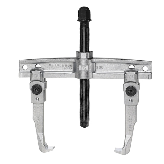 Facom U_32T6-20 two-arm gear puller, silver finish, photographed from front on white background.