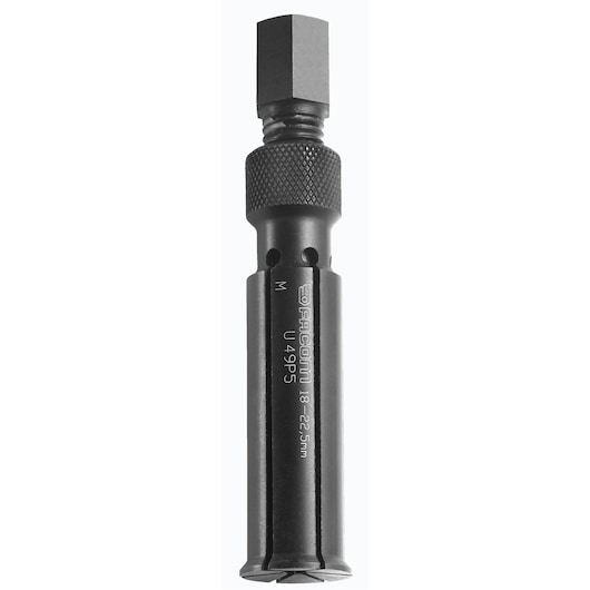 Facom U_49P5 adjustable reamer tool, black metal, front view on white background.