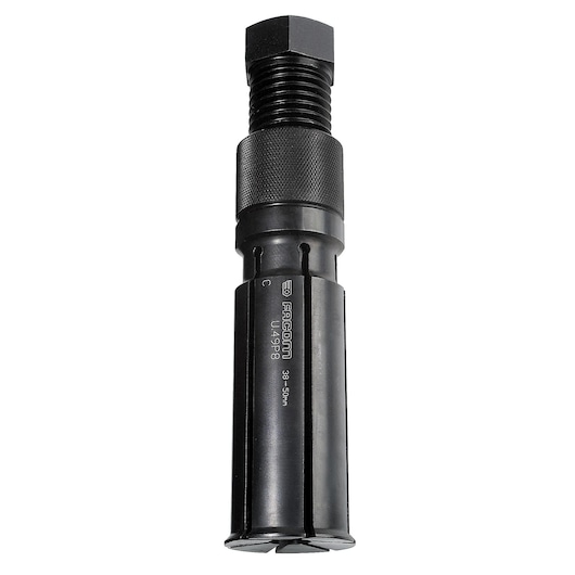 Facom U_49P8 expandable reamer, black metal tool, product photography, front angle.