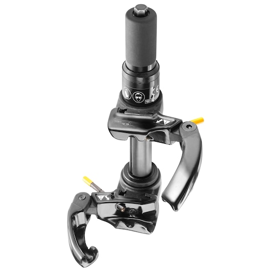 Facom U_89M2JM photography clamp with dual black handles, front angle, white background.
