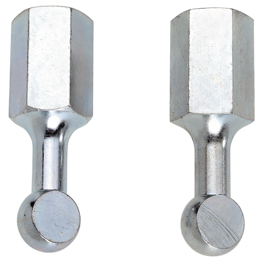 Set of 2 tips for U.23 puller type, diameter 16 mm, thread M16