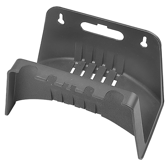 Facom U50020046 black plastic hose holder wall mount, product angle on white background.