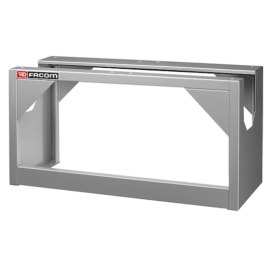 Facom U50020070 wall-mounted gray steel tool holder, front angle on white background.