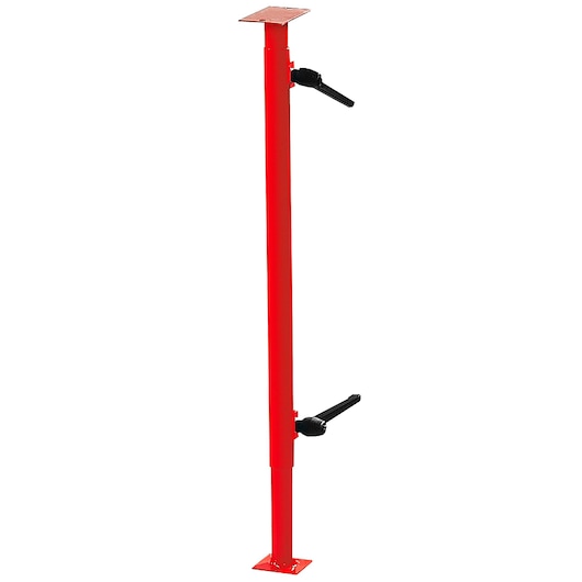 Photo of Facom U50020082 adjustable red steel support prop, shown upright on white background.