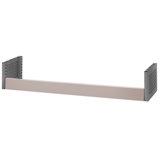 Facom U50030101 metal support beam with perforated black ends, product photography on white background.