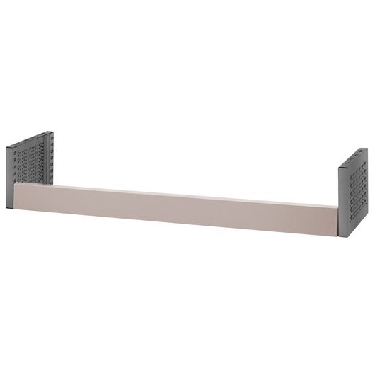 Facom U50030102 metal crossbar with perforated black end plates, photographed on white background.